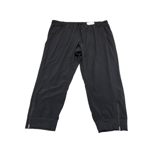 Stylus Womens 3X Mid Rise Jogger Black 4 Way Stretch Feather Weight Quick Dri - Picture 2 of 9